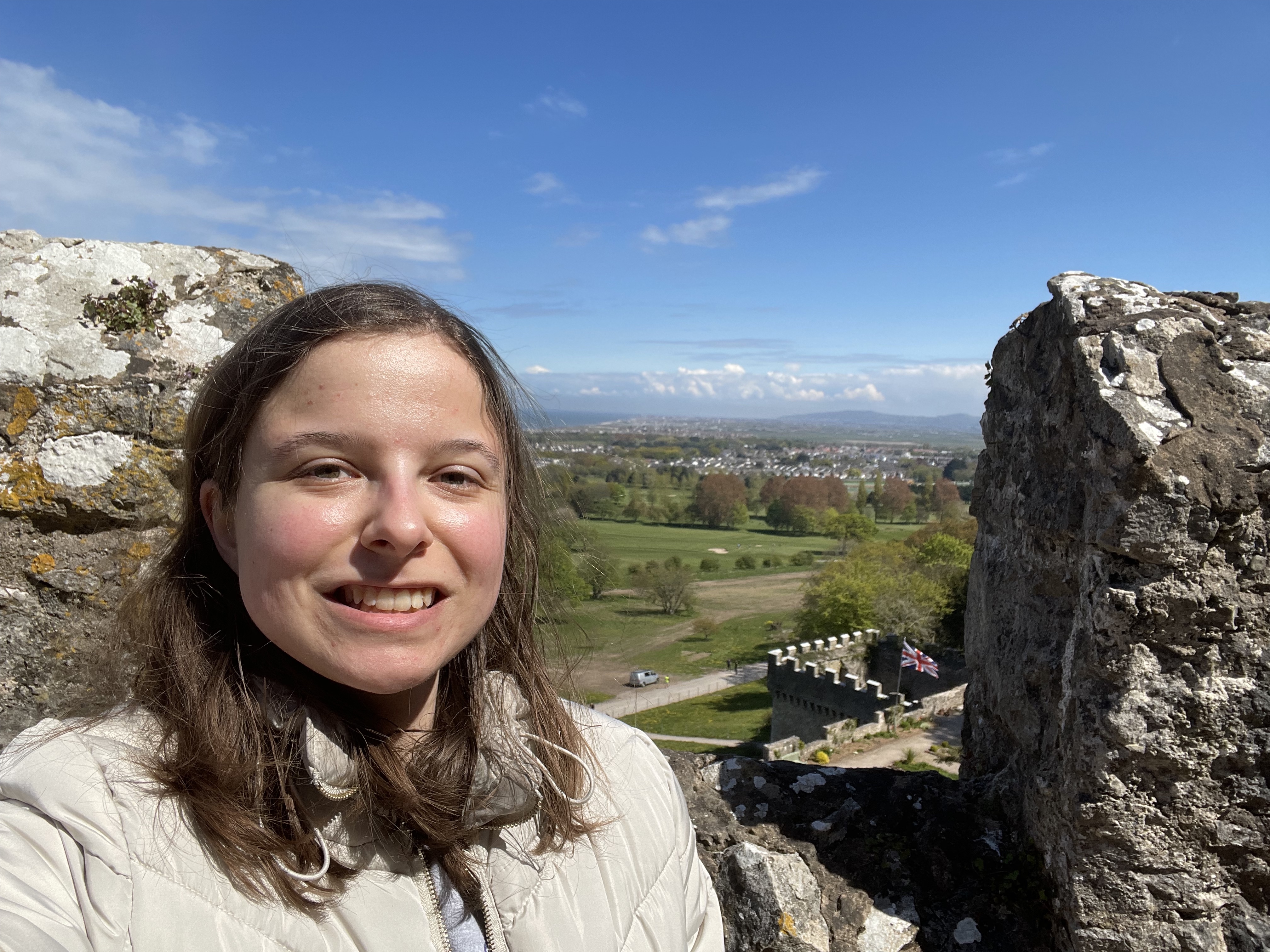 Me on top of a huge castle