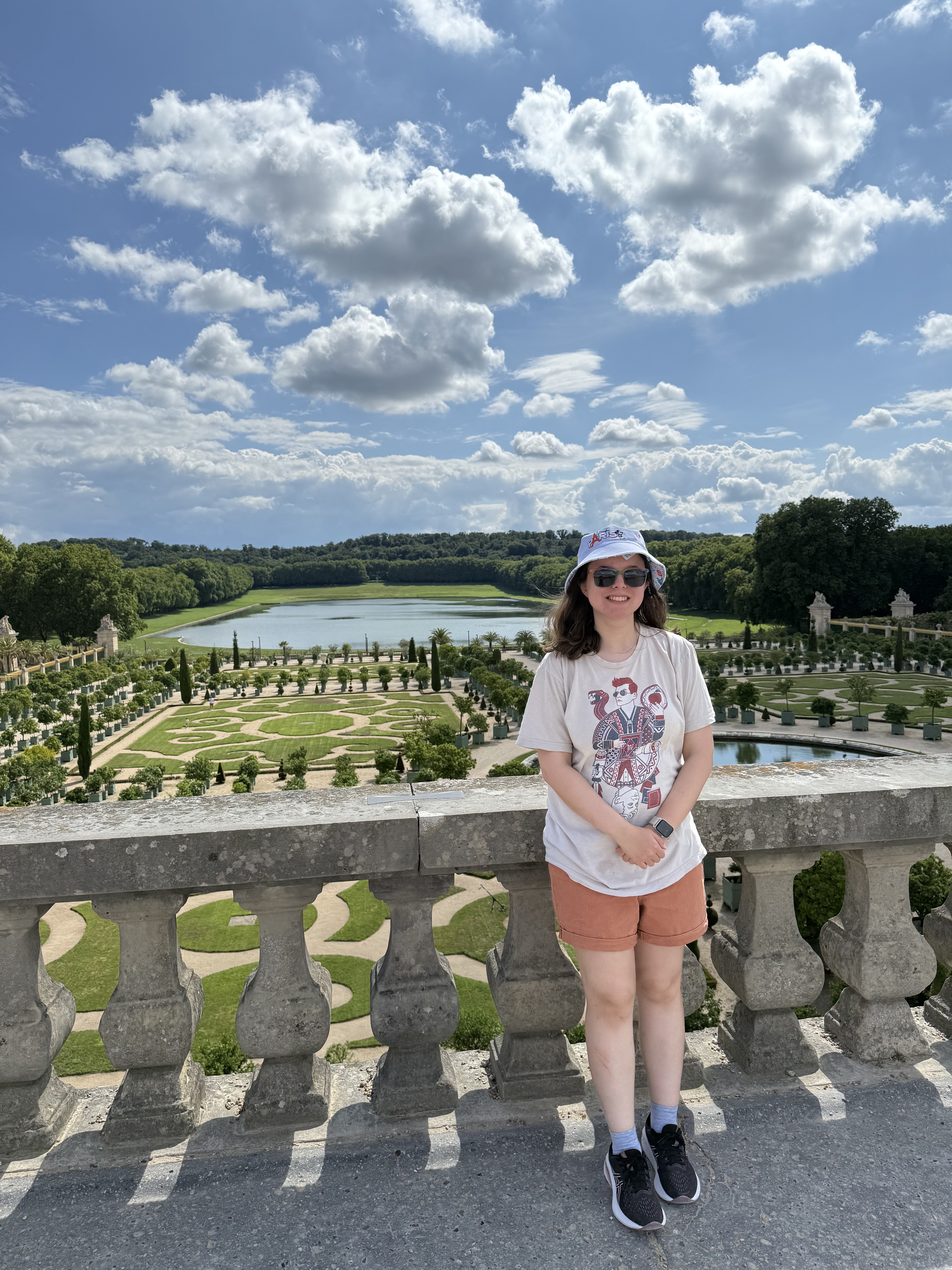 Me exploring the gardens of Versailles